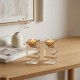 PAIRE DE BOUGEOIRS CRISTAL