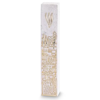BOITIER MEZOUZA RESINE - PARCHEMIN 20CM