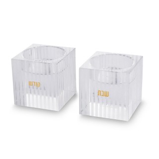 MINI PAIRE BOUGEOIRS CRISTAL