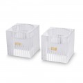 MINI PAIRE BOUGEOIRS CRISTAL