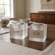 MINI PAIRE BOUGEOIRS CRISTAL
