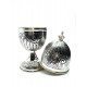 BOITE ETROG METAL ARGENTE BOITE ETROG METAL ARGENTE