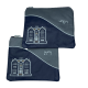 SET HABAD POCHETTES TEFILINES (RACHI & RT) CUIR