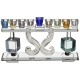 MENORAH CRISTAL COULEUR