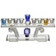 MENORAH CRISTAL COULEUR
