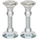 PAIRE BOUGEOIRS CRISTAL PAIRE BOUGEOIRS CRISTAL