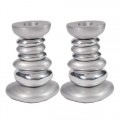 PAIRE BOUGEOIRS METAL DESIGN