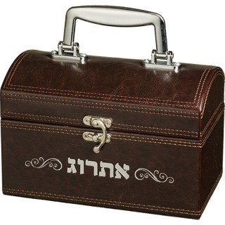 BOITE ETROG SIMILI CUIR