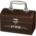 BOITE ETROG SIMILI CUIR