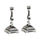 PAIRE DE BOUGEOIRS METAL PAIRE DE BOUGEOIRS METAL