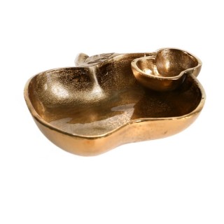 ASSIETTE ET POT A MIEL ROCH HACHANA METAL