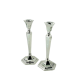 PAIRE DE BOUGEOIRS METAL PAIRE DE BOUGEOIRS METAL