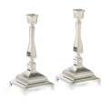 PAIRE DE BOUGEOIRS METAL