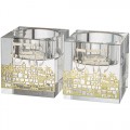 MINI PAIRE BOUGEOIRS CRISTAL